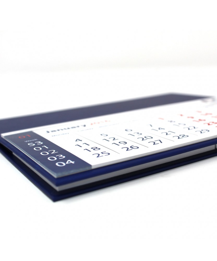 Calendario da tavolo personalizzato con post it e segnapagina