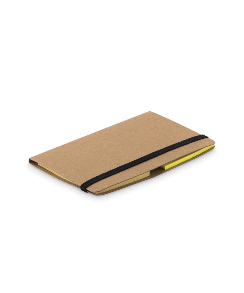 Set porta biglietti da visita ecologico personalizzato con post it