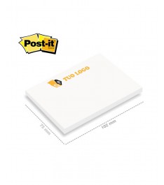 post-it originale 102x75 mm 3m bianco personalizzato misure