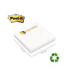 post-it 75x75 originale 3m bianco ecologico personalizzato misure