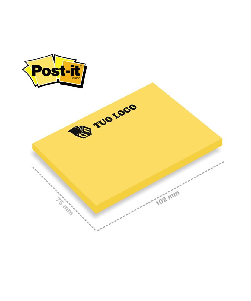 post-it 3m 102x75mm giallo fluo