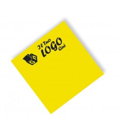 Post-it giallo fluo 75 x 75 mm, stampa il tuo Logo in quadricromia