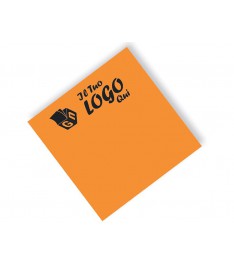Post-it arancione 75 x 75 mm, stampa il tuo Logo in quadricromia