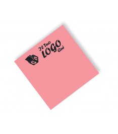 Post-it rosa fluo 75 x 75 mm, stampa il tuo Logo in quadricromia