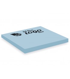 Post-it azzurri 75 x 75 mm, 50 fogli con stampa logo