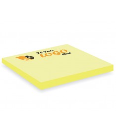 Post-it gialli 75 x 75 mm, 50 fogli con stampa logo