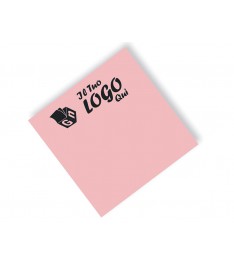 Post-it rosa pastello 75 x 75 mm con stampa personalizzata