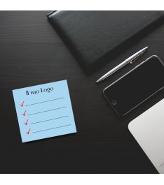 Post it azzurri personalizzati con stampa Logo e grafica personalizzata con To Do List