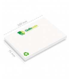 memo adesivi in carta riciclata personalizzati 100x75 stampa 1-4 colori