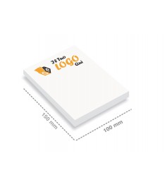 Post-it personalizzati 100x150mm formato verticale colla in alto