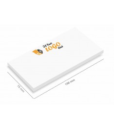 Post it grandi rettangolari 100x75mm con stampa logo