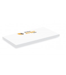 Blocchetto di post it rettangolari grandi 150x75mm personalizzati con stampa logo, 50 fogli