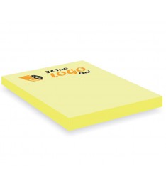 Post-it 50 x 75 mm in carta giallo pastello con stampa personalizzata