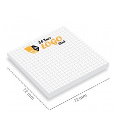 Post-it 72 x 72 mm a quadretti personalizzati con logo