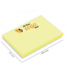 Post it giallo 100 x 75 mm con stampa personalizzata