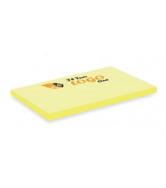 Post-it giallo 125 x 75 mm - 50 fogli con stampa personalizzata 2 colori