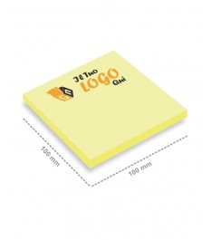 Post it giallo 100 x 100 mm con stampa personalizzata