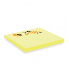 Post it giallo 100 x 100 mm - 50 fogli con stampa personalizzata 2 colori