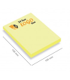 Post-it giallo 100 x 150 mm con stampa personalizzata