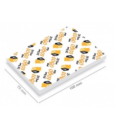 Sottoblocco personalizzato post-it in cartoncino con stampa logo