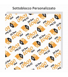 Sottoblocco personalizzato Post-it. Stampa il tuo logo sul retro del blocchetto per una pubblicità a 360°