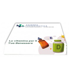 Blocchetto appunti 95x133 mm con grafica effetto 3D esempio promo Azienda Farmaceutica