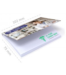 Memo adesivi 102 x 75 mm con copertina stampabili per la tua farmacia