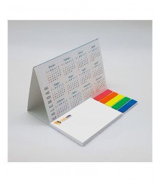 Calendario da tavolo personalizzato 102x75 con memo adesivi e segnapagina
