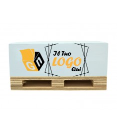 Cubo note su pallet 120x80x58mm da personalizzare | Giallonote.it