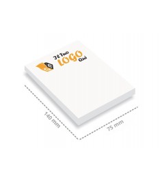 Post-it verticale di dimensioni 75x140mm con stampa logo