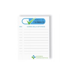 Post-it 75x140mm personalizzato con promemoria medicine