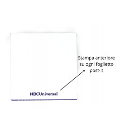 Stampa anteriore su ogni postit del minicubo