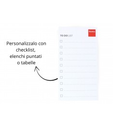 Post-it verticale con personalizzazione