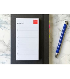 Post-it verticali 75x140mm con stampa logo e To do list su agenda