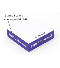 Stampa laterale a pieno colore sui 4 lati del minicubo