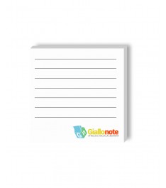 Post-it 75x75mm con logo Giallonote a 4 colori e personalizzazione con righe