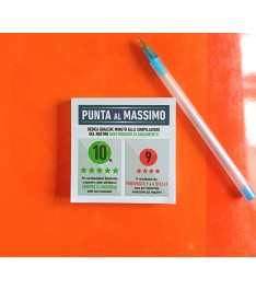 Post it 75x75mm con stampa in quadricromia con questionario di gradimento