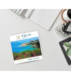 Post it 75x75mm con stampa in quadricromia della vista mare dall'Hotel Felix