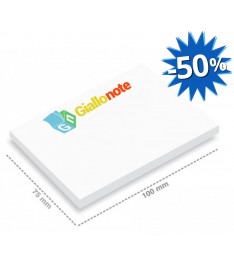 Post-it 100x75mm con logo Giallonote 4 colori sconto -50%