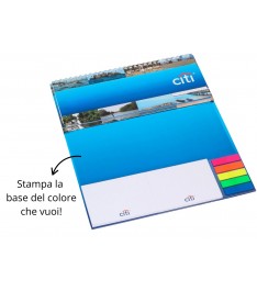 Calendario 26x19 cm con post-it 100x75mm su base rigida da stampare
