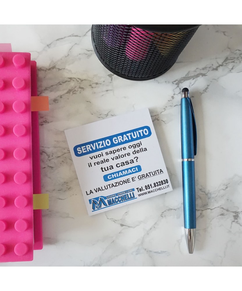 post-it 75x75 mm con stampa personalizzata in 2 colori Azienda Valutazione Auto