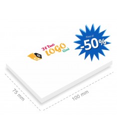 Post-it 100 x 75 mm Giallonote Icons personalizzati con stampa quadricromia, carta bianca
