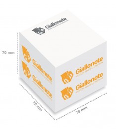 misure cubo memo adesivi personalizzati700 fogli 70x70x70mm giallonote