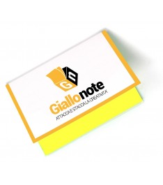 Memo elettrostatico neutro 100x70 con copertina personalizzata giallonote