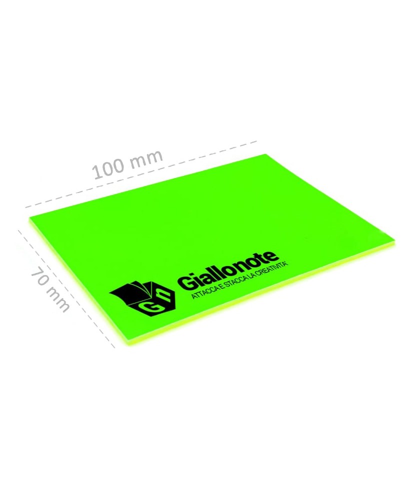 misure memo elettrostatico 100x70 personalizzato verde