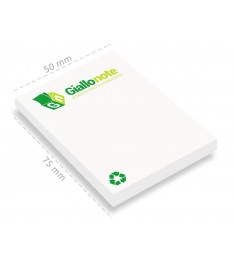 memo adesivi carta riciclata personalizzati 50x75 stampa 1-4 colori