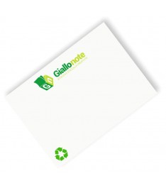 memo adesivi in carta riciclata personalizzati 102x75 stampa 1-4 colori