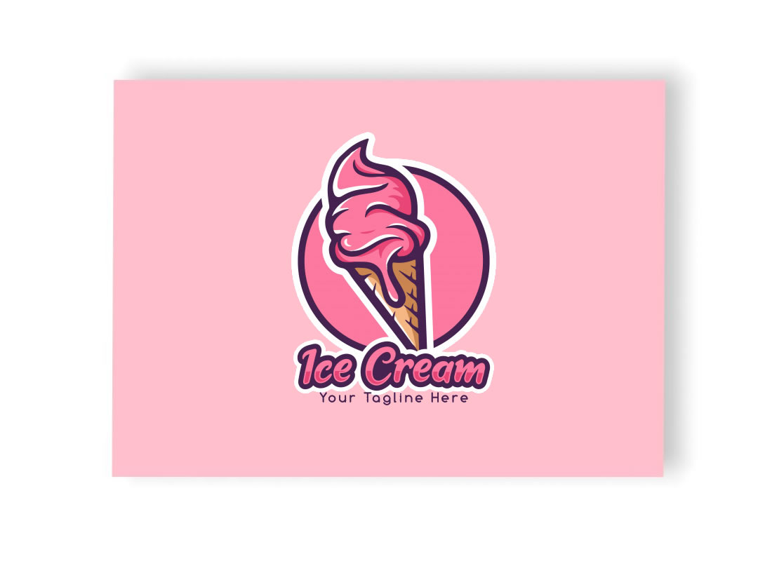 post it 3m rosa personalizzato con logo gelateria