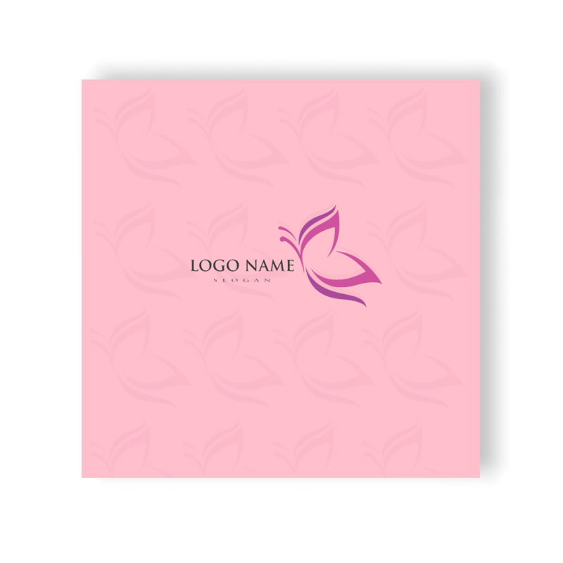 post it 3m rosa personalizzato con immagine farfalle