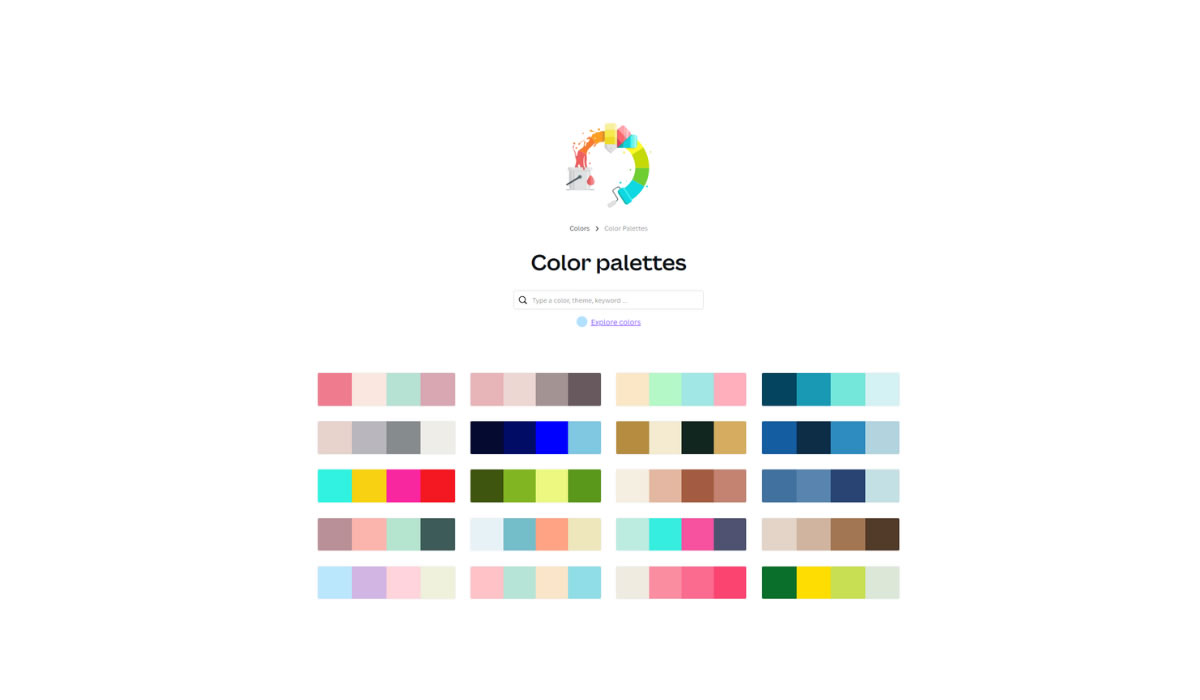 idee palette colori da canva